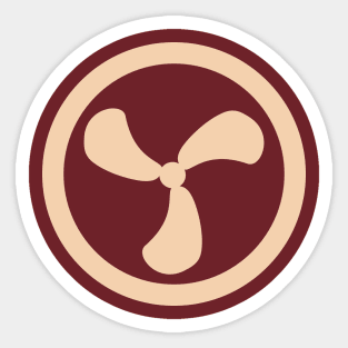 Round fan Sticker